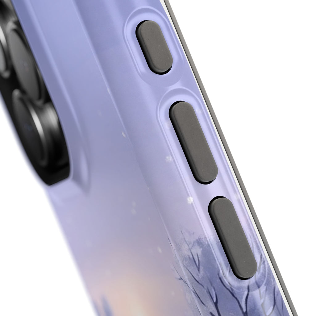 Personalized Dachshund Winter Snow Phone Case — Wireless Charging Cover
