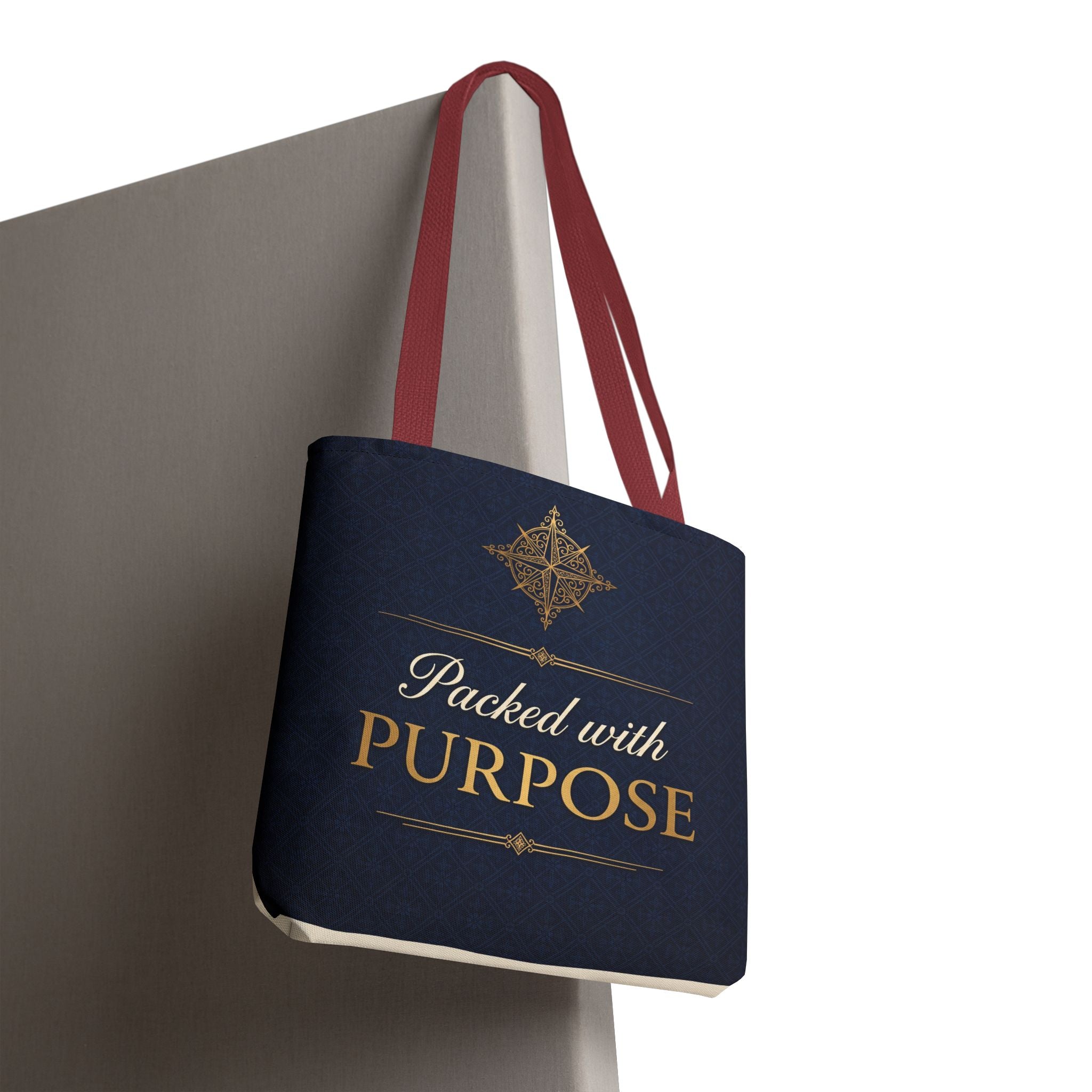 Packed with Purpose Tote | Inspirational Nurse Gift Tote Bag | Healthcare Worker Appreciation Gift | Premium Polyester Carry-All