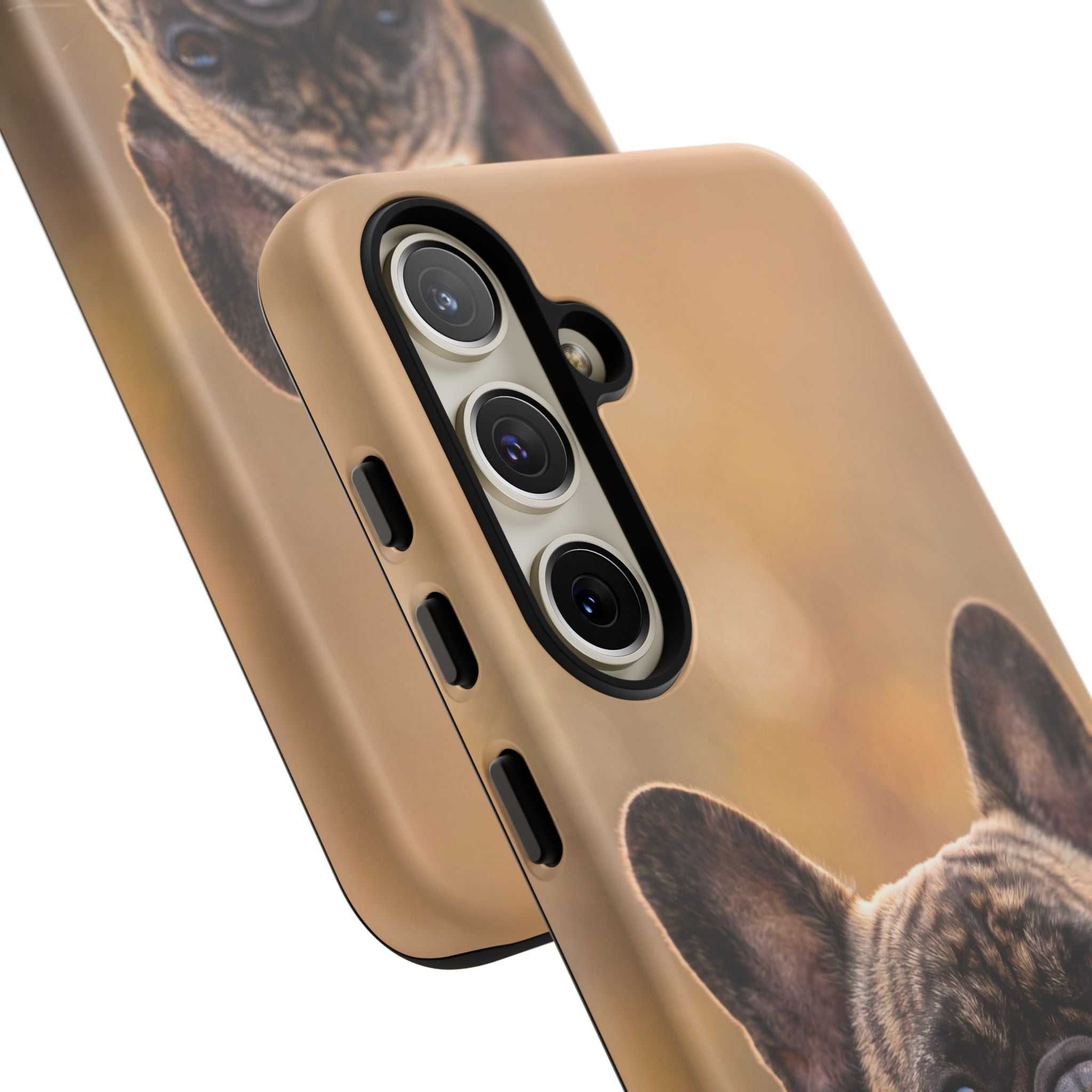 French Bulldog Portrait Phone Case | Realistic Brindle Frenchie Photo Case | iPhone & Samsung