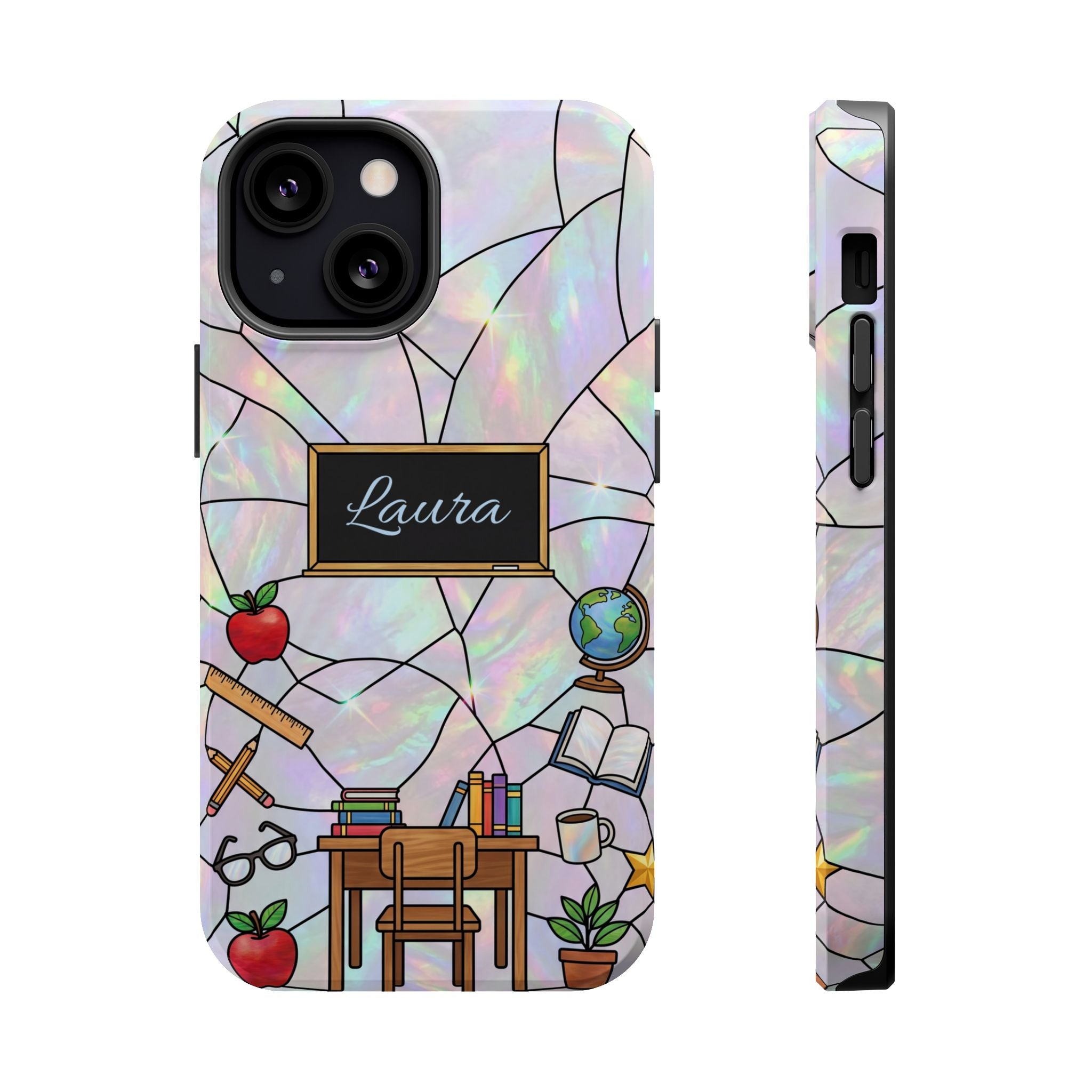 Personalized Teacher Phone Case — Impact-Resistant Wireless Charging Cover