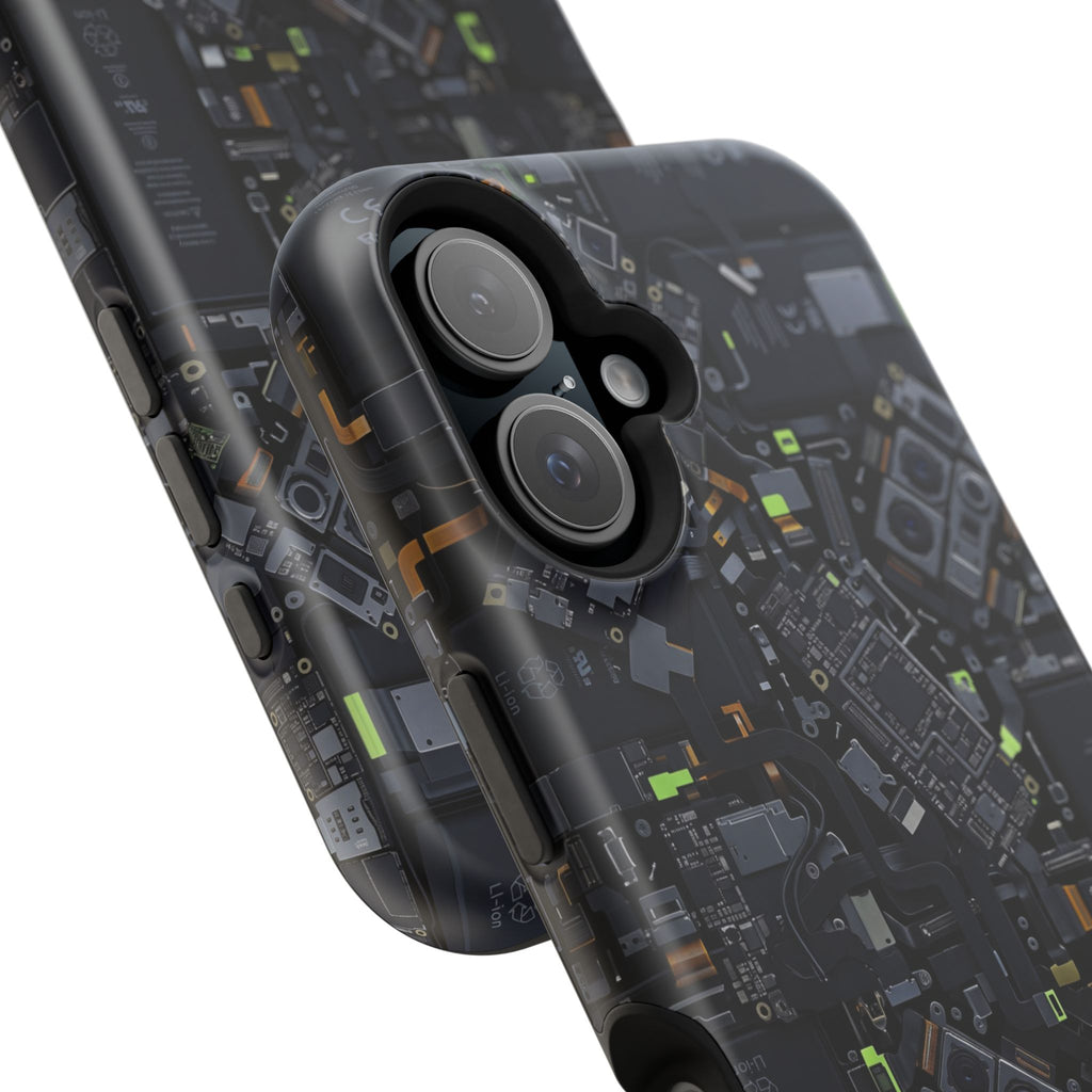 Circuit Core Phone Case — Motherboard Print Wireless Charging Cover