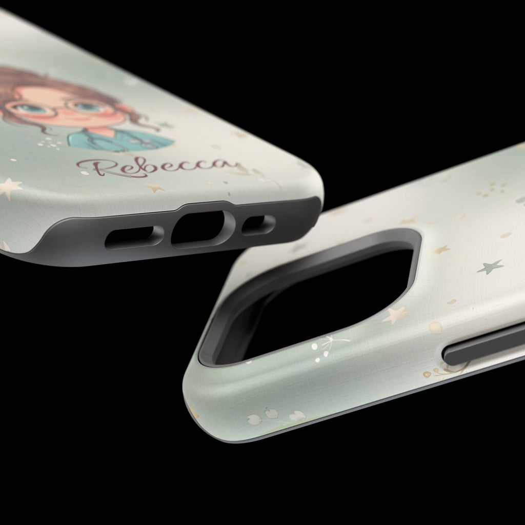 Personalized Starry Nurse Phone Case — Wireless Charging Cover