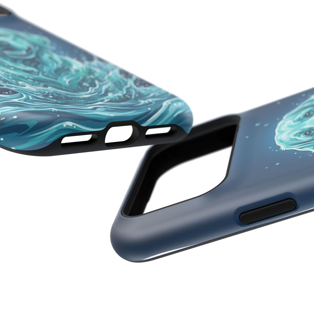 Water Splash Labrador Phone Case — Tough Magnetic Case with Wireless Charging
