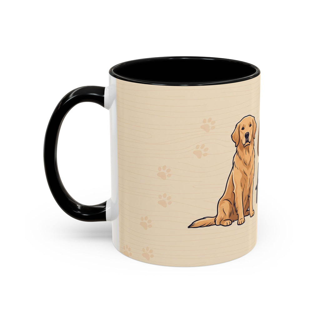 Golden Hearted Mug | Golden Retriever Lover Gift | Cute Dog Coffee Mug