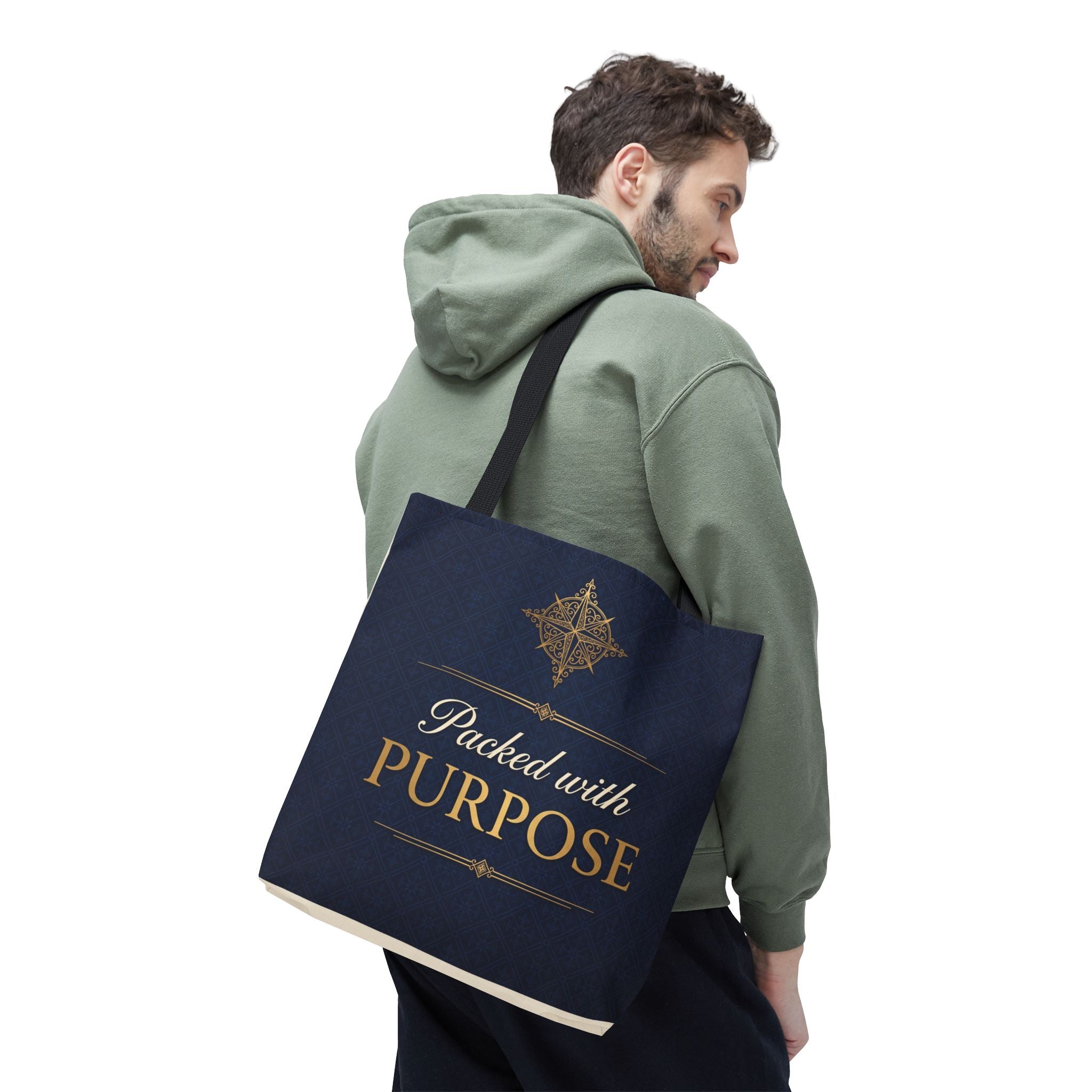 Packed with Purpose Tote | Inspirational Nurse Gift Tote Bag | Healthcare Worker Appreciation Gift | Premium Polyester Carry-All