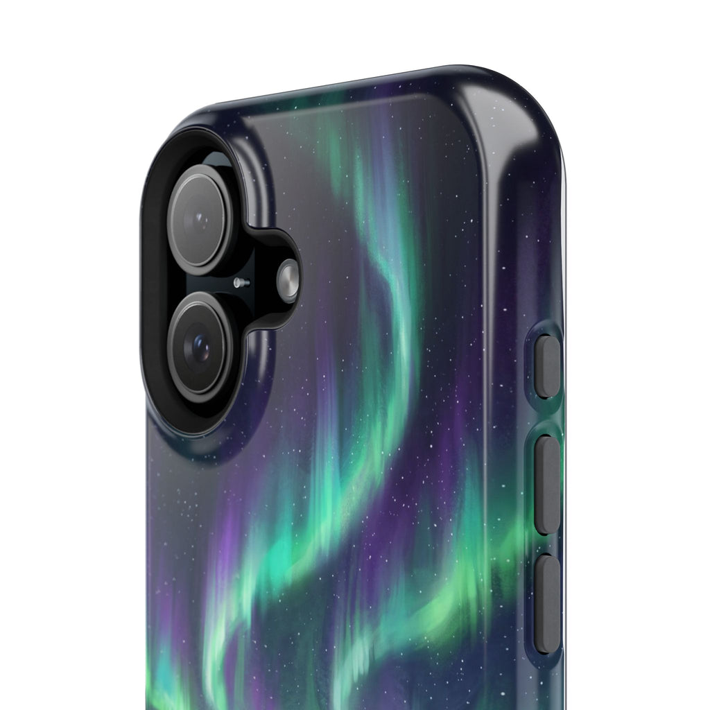 Personalized Dachshund Northern Lights Phone Case — Wireless Charging Cover