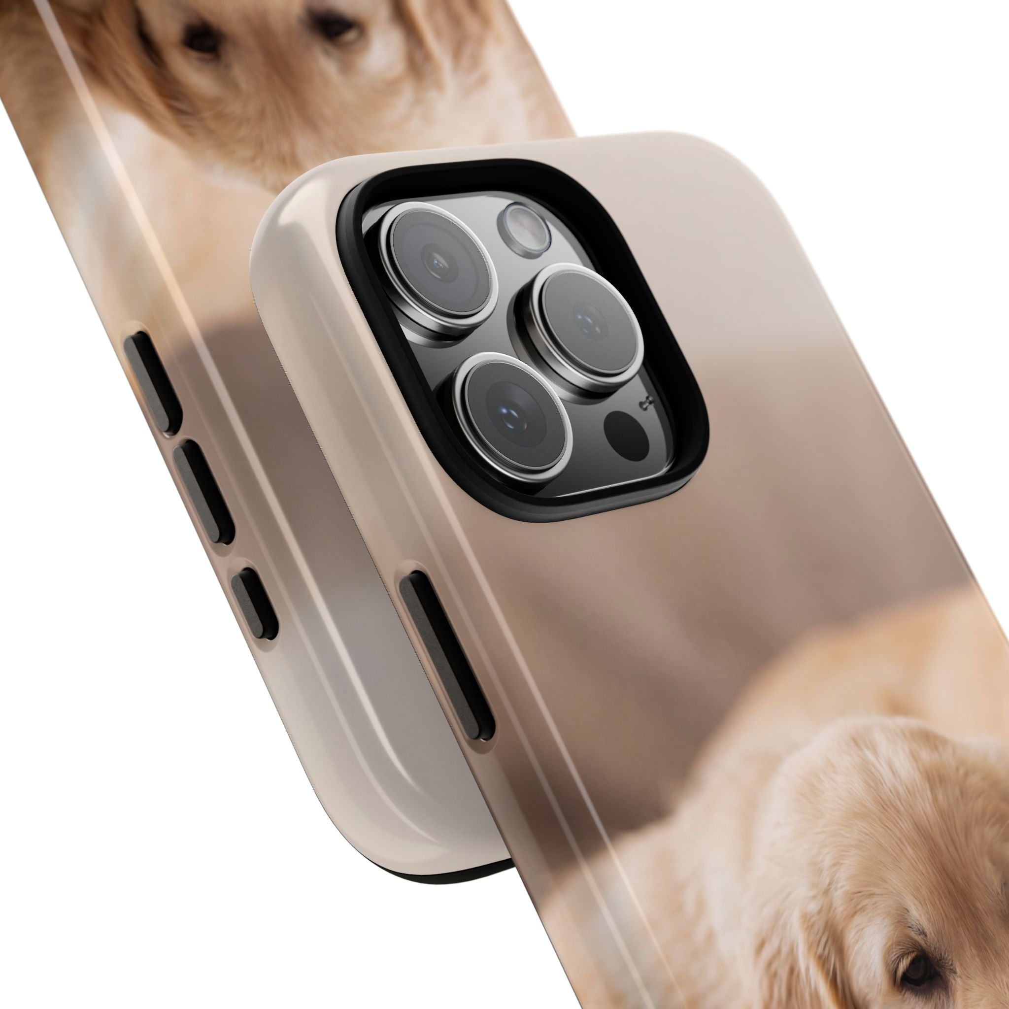 Sleepy Golden Retriever Puppy Phone Case | Cozy Cuddly Puppy Portrait | Samsung & iPhone