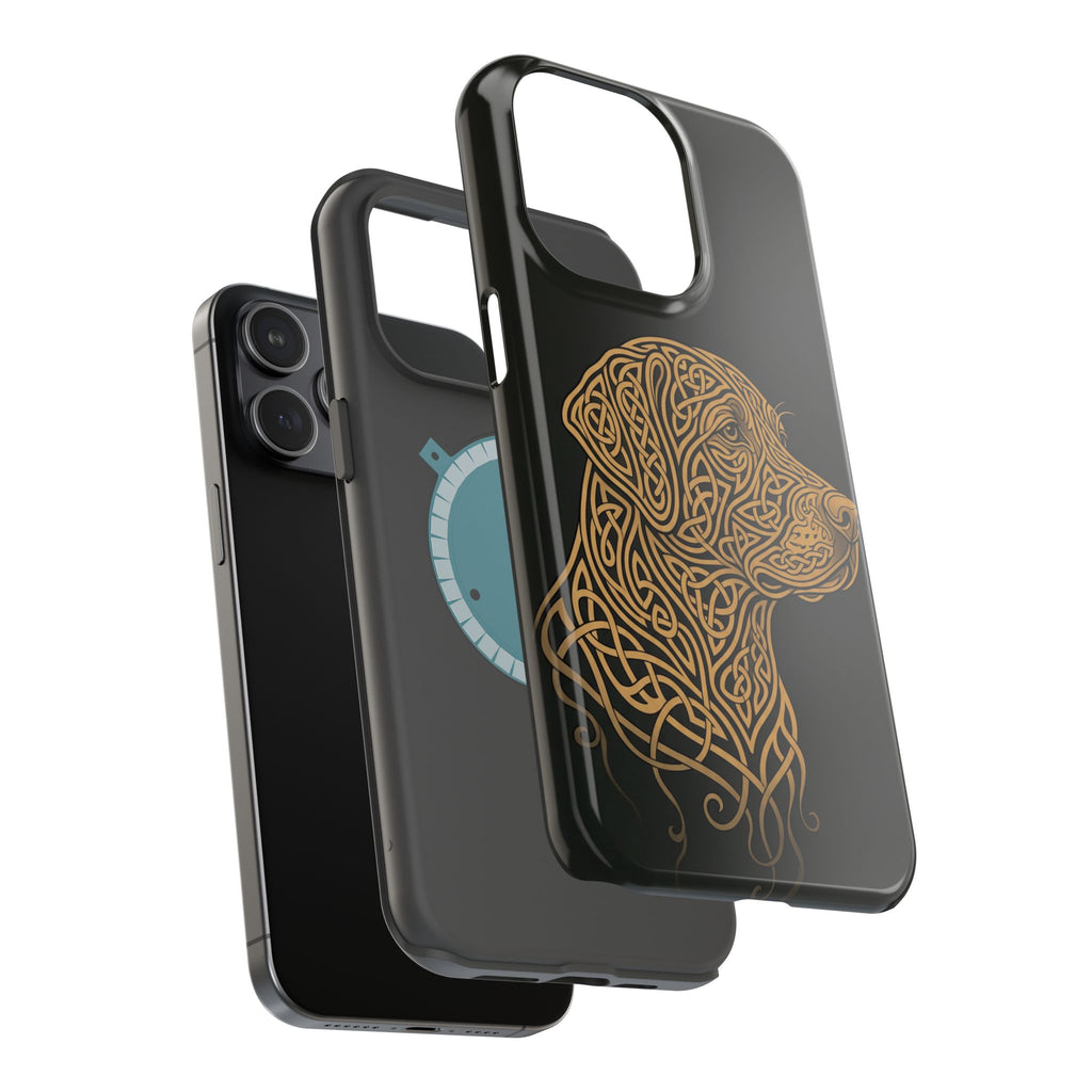 Celtic Knotwork Labrador Phone Case — Tough Magnetic Case with Wireless Charging