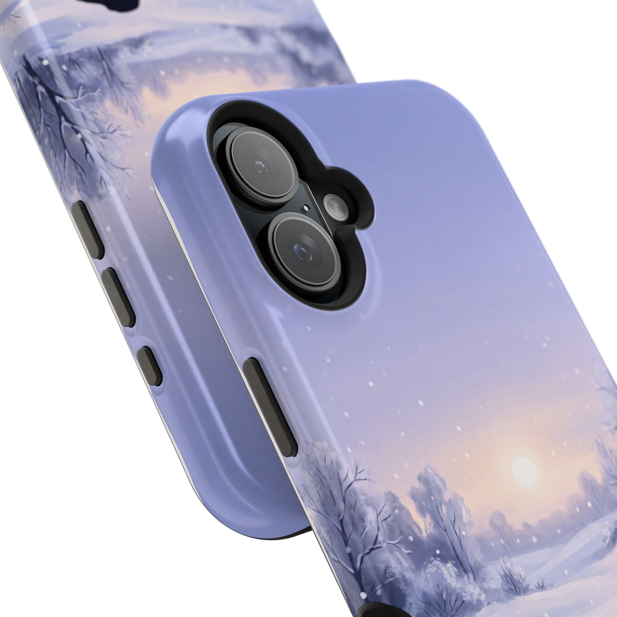 Personalized Dachshund Winter Snow Phone Case — Wireless Charging Cover