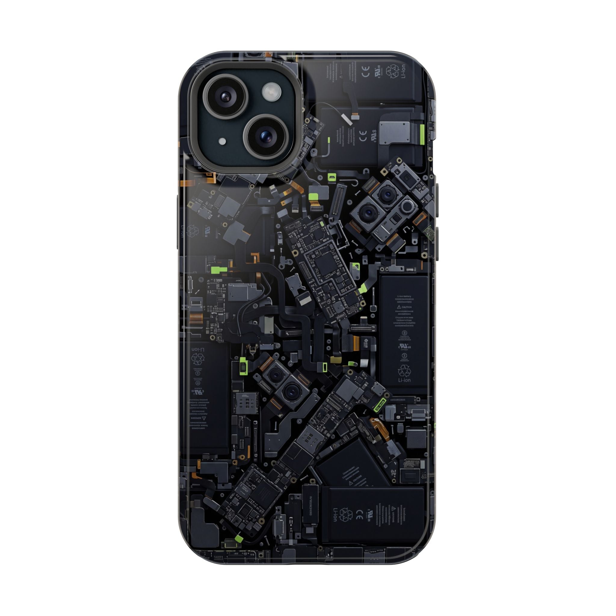 Circuit Core Phone Case — Motherboard Print Wireless Charging Cover
