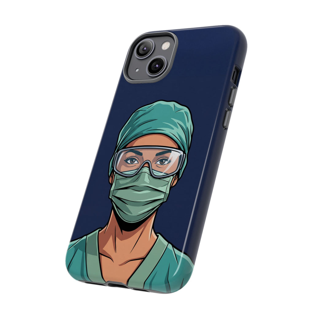 Nurse Illustrated Portrait Phone Case | iPhone & Samsung