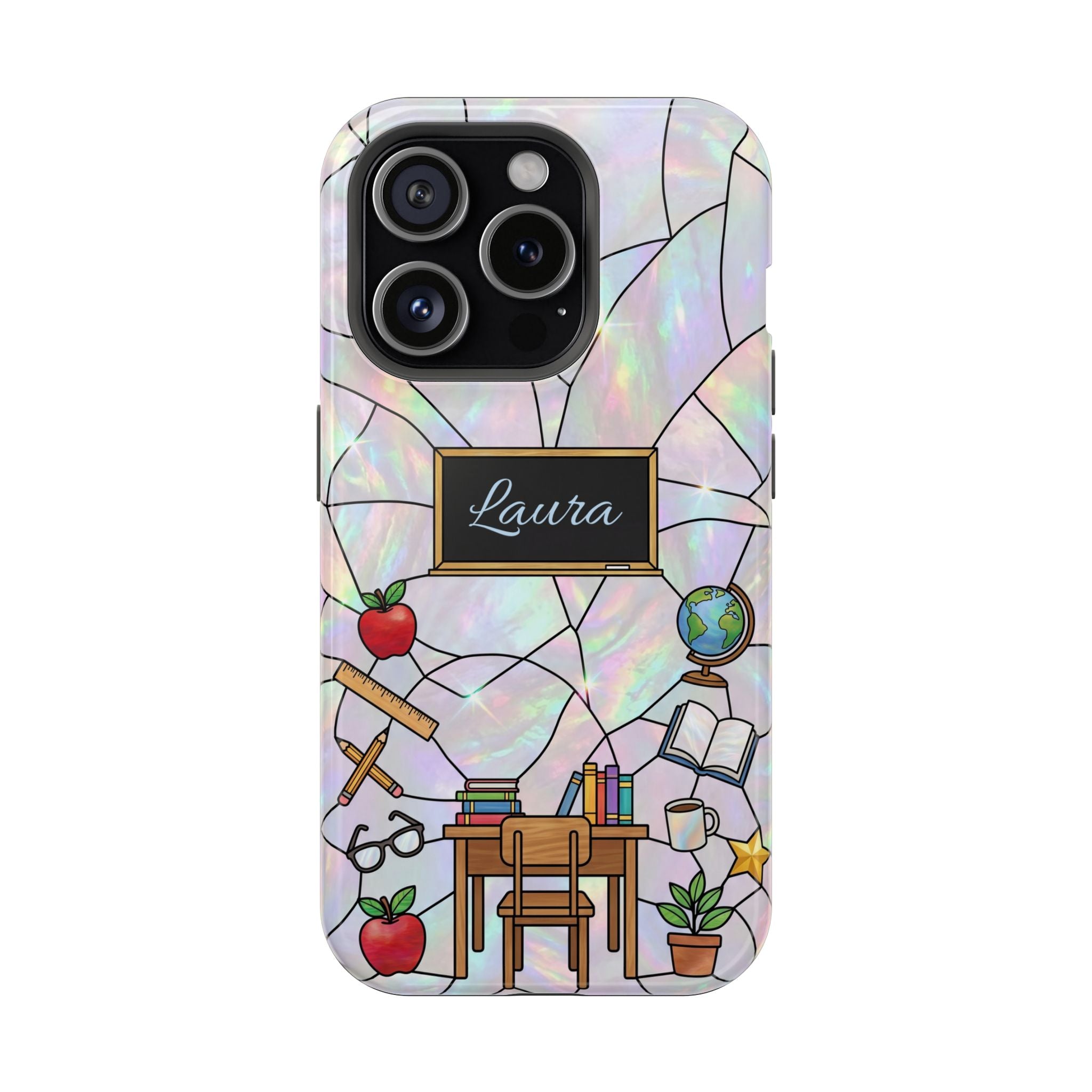 Personalized Teacher Phone Case — Impact-Resistant Wireless Charging Cover