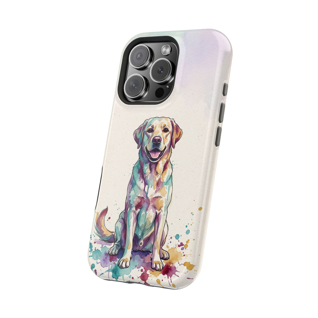Watercolor Labrador Phone Case — Tough Magnetic Case with Wireless Charging