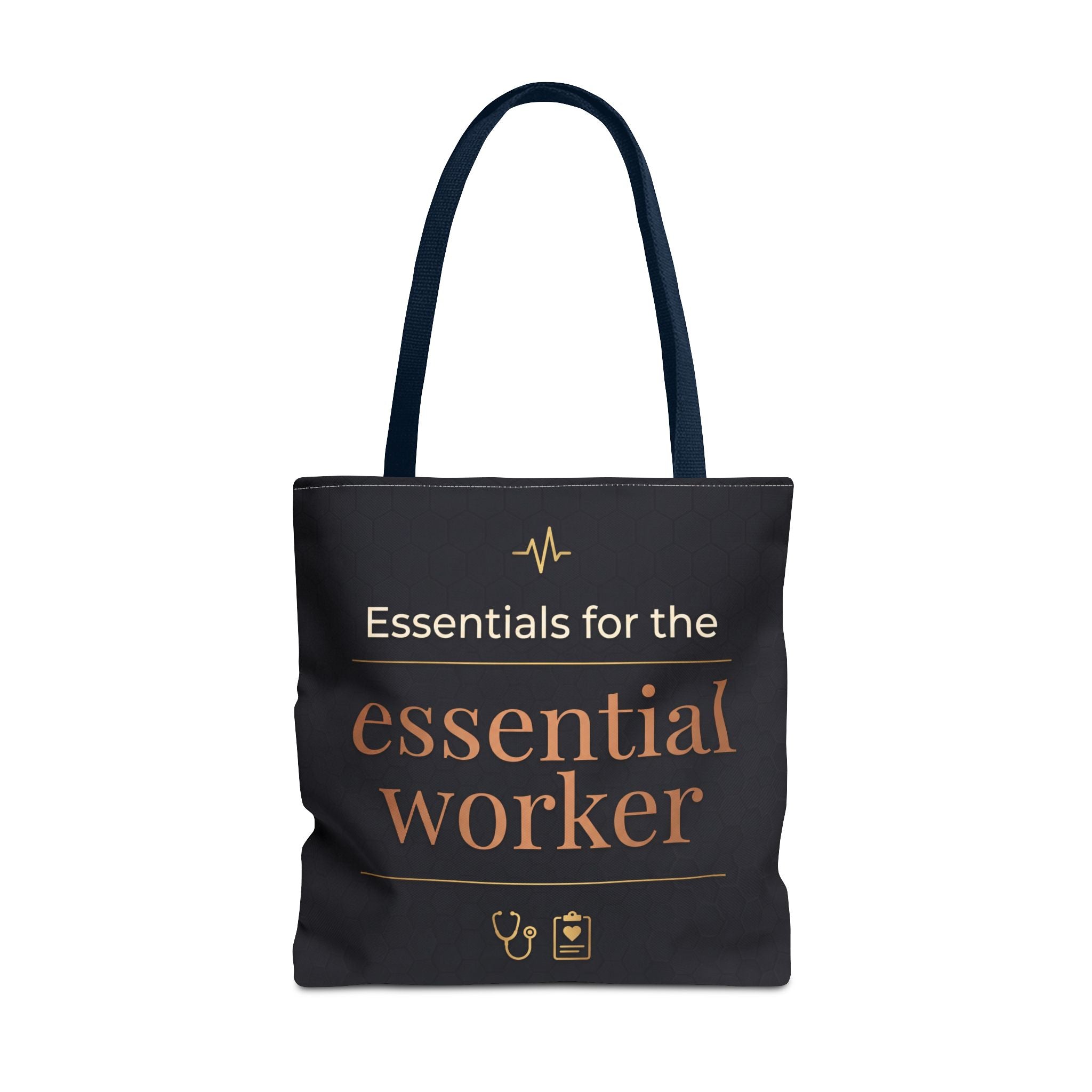 Essentials for the Essential Worker Tote | Healthcare Worker Gift Tote Bag | Nurse Doctor Appreciation Gift | Premium Polyester Carry-All