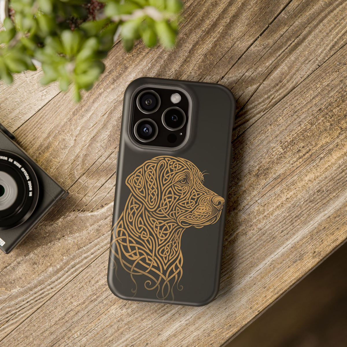 Celtic Knotwork Labrador Phone Case — Tough Magnetic Case with Wireless Charging