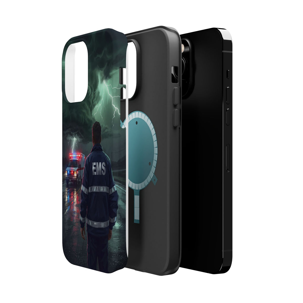 EMS Green Storm City Phone Case — Magnetic Wireless Charging Cover