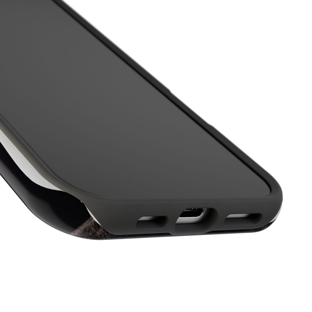 Black French Bulldog Phone Case — Impact-Resistant Wireless Charging Cover