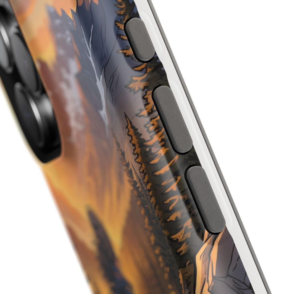 Paramedic/EMT Mountain Phone Case — Magnetic Wireless Charging Cover