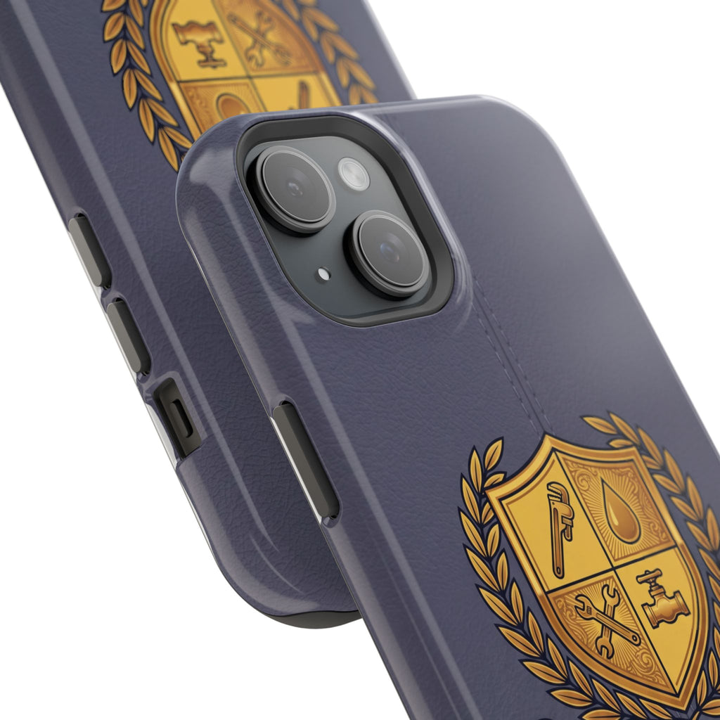 Master Plumber Crest Phone Case — Heraldic Shield Wireless Charging Cover