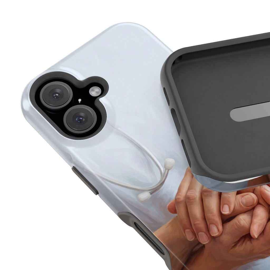 Impact-Resistant Phone Case — Caring Hands Wireless Charging Cover