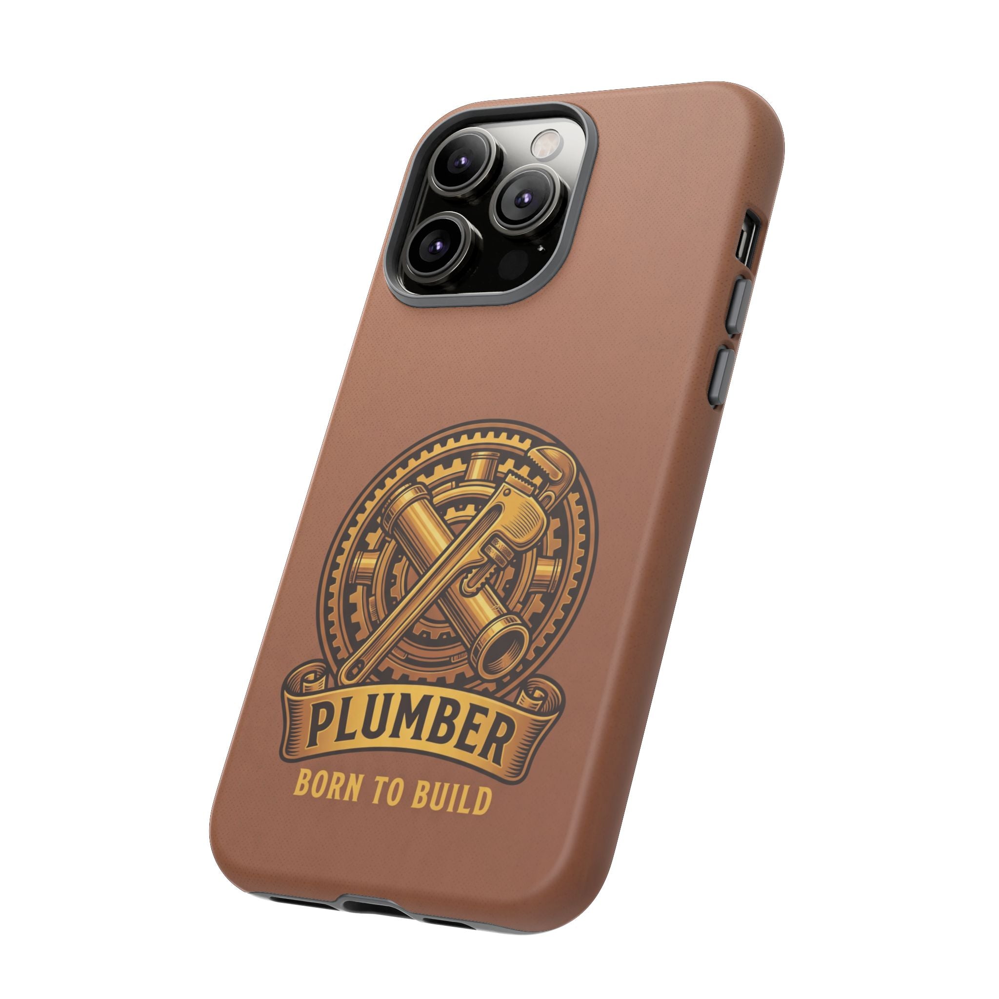 Plumber Born to Build Leather Phone Case - Samsung & iPhone Series