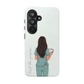 "Trust the Purpose" Nurse Phone Case | Illustrated Nurse in Scrubs Design | iPhone & Samsung