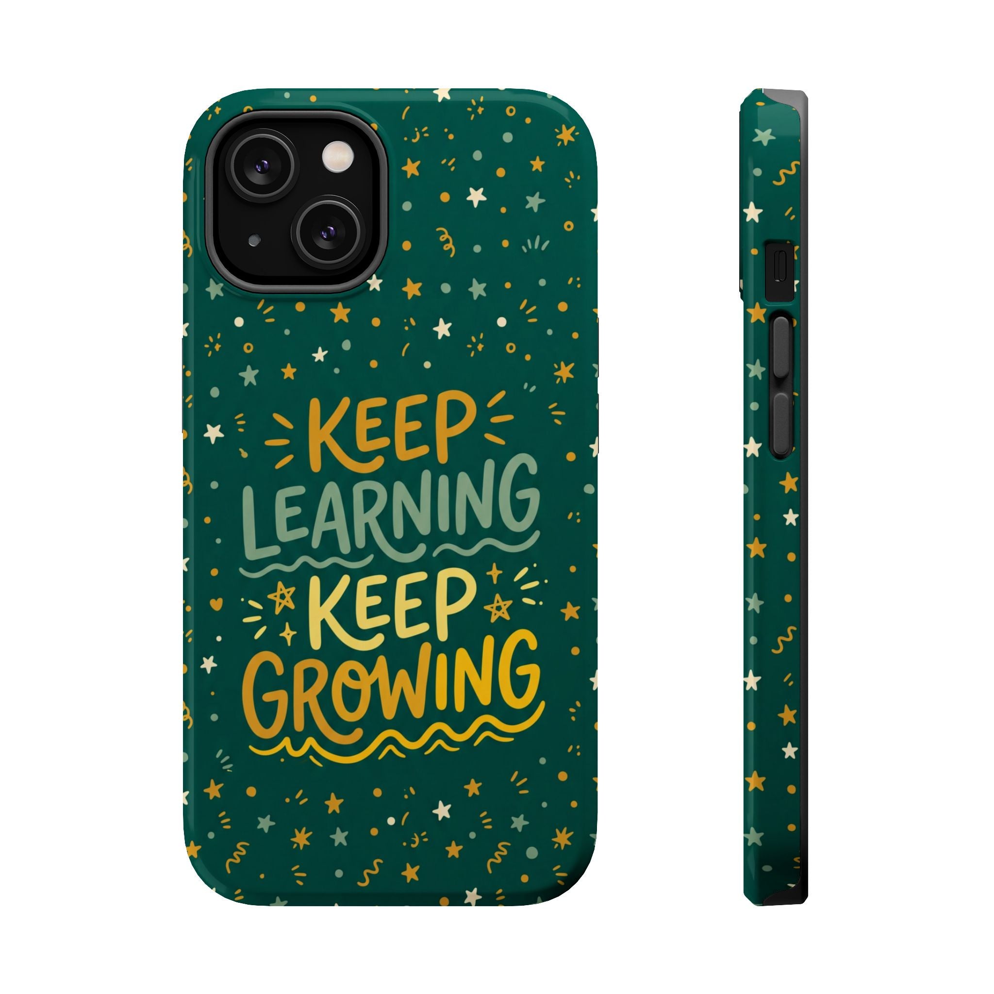 Keep Learning Keep Growing Teacher Phone Case — Wireless Charging Cover