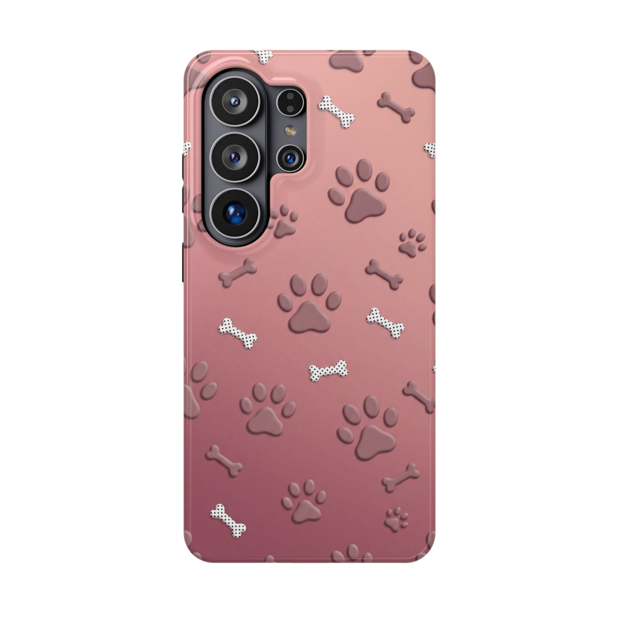 Paws & Bones Phone Case — Impact-Resistant Wireless Charging Cover