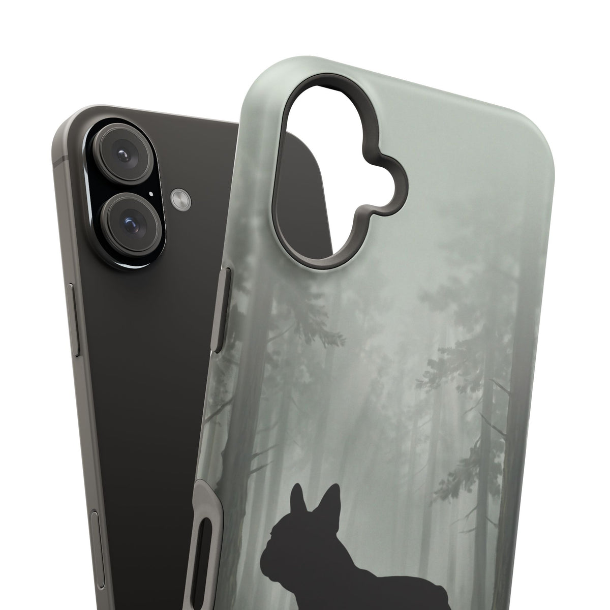 Personalized French Bulldog Misty Forest Phone Case — Wireless Charging Cover