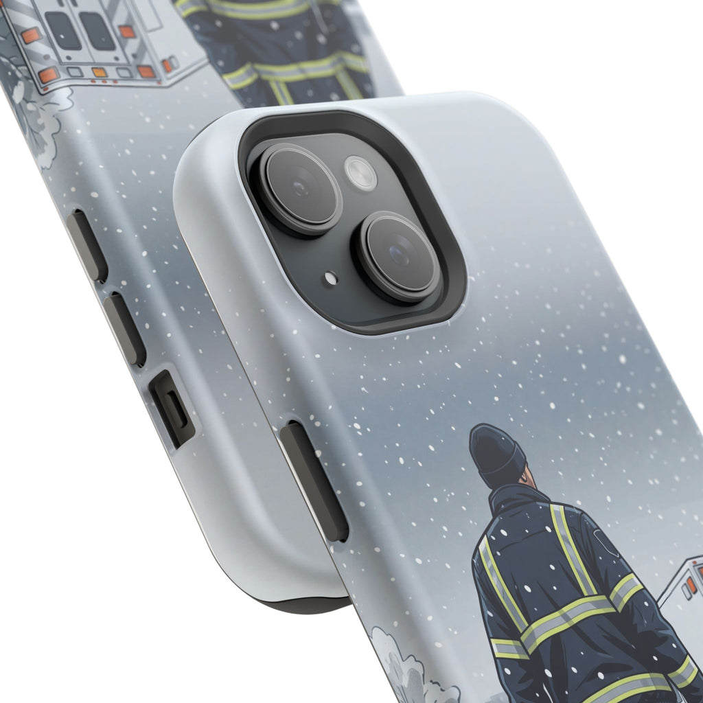 Bold Paramedic/EMT Portrait Phone Case — Magnetic Wireless Charging Cover