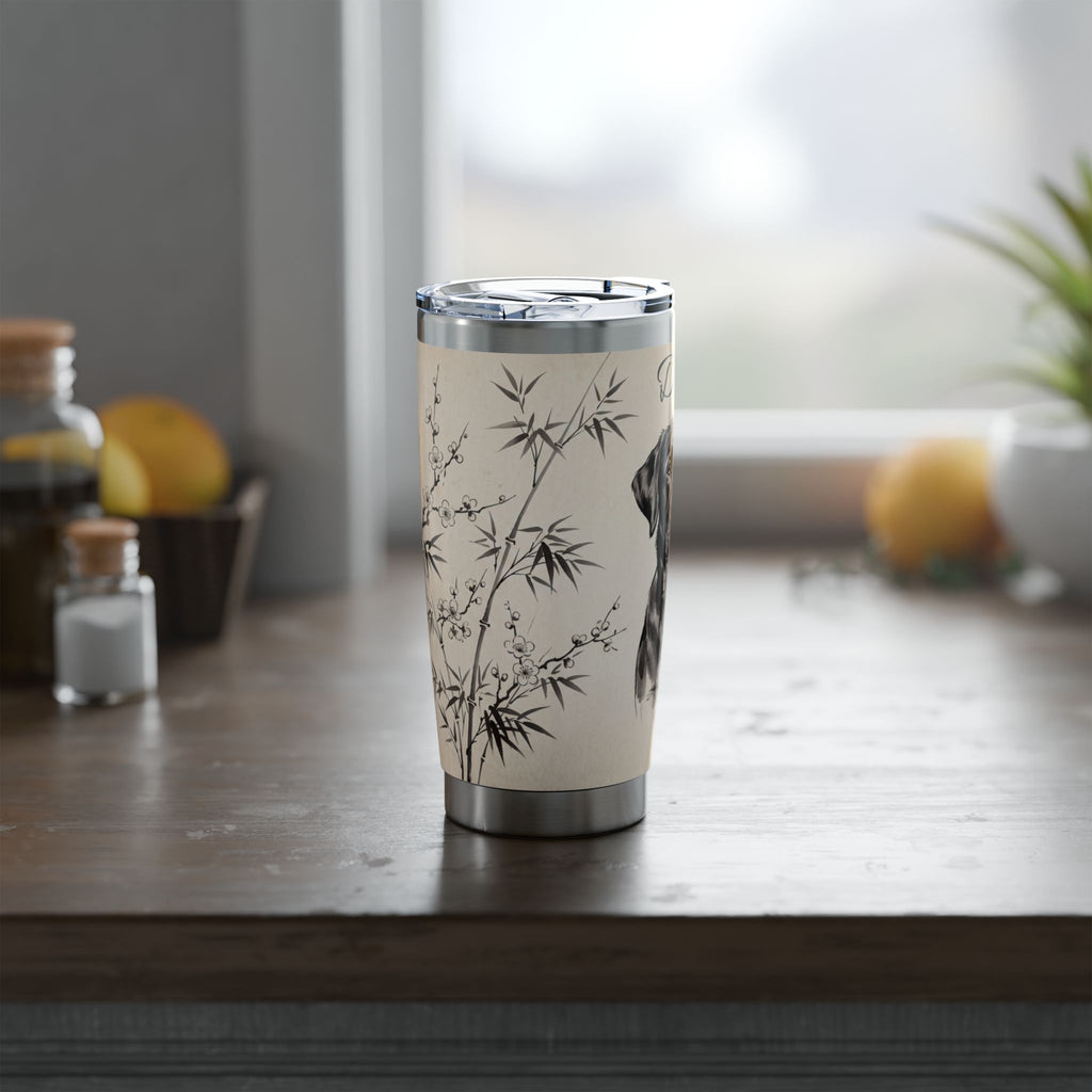 Labrador Personalized Tumbler | Sumi-e Ink Wash Art — 20 oz Stainless Travel Mug