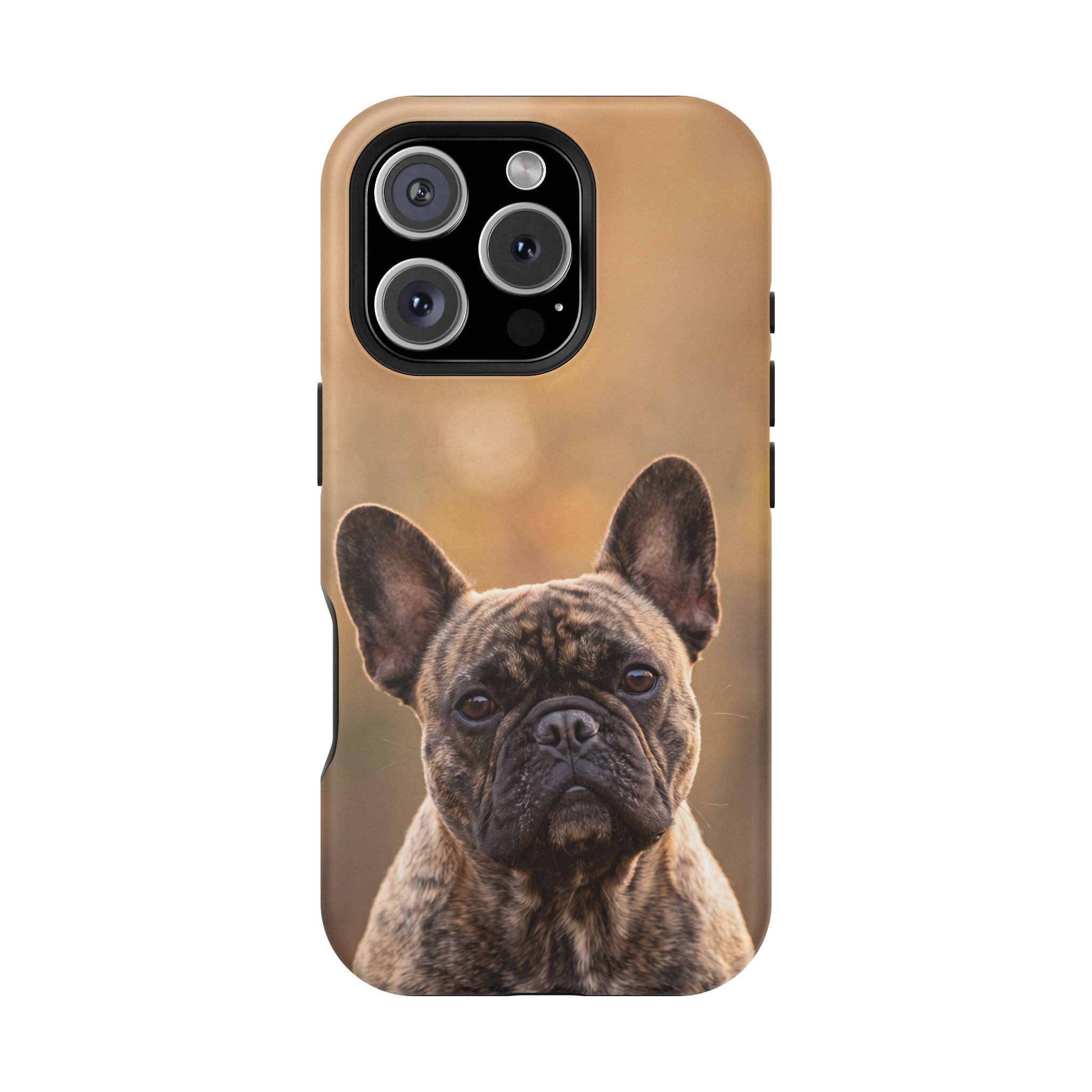 Brindle French Bulldog Phone Case — Impact-Resistant Wireless Charging Cover