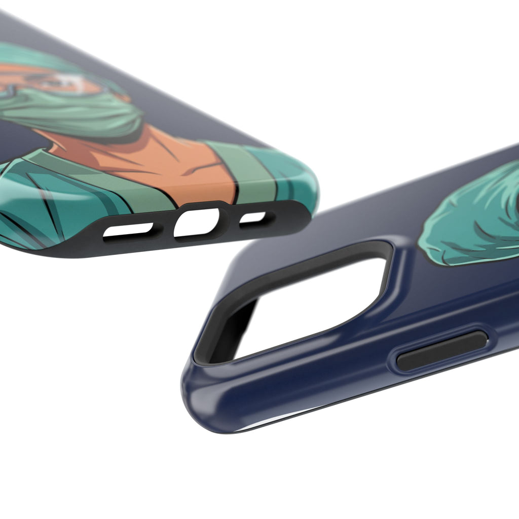 Bold Nurse Portrait Phone Case — Magnetic Wireless Charging Cover