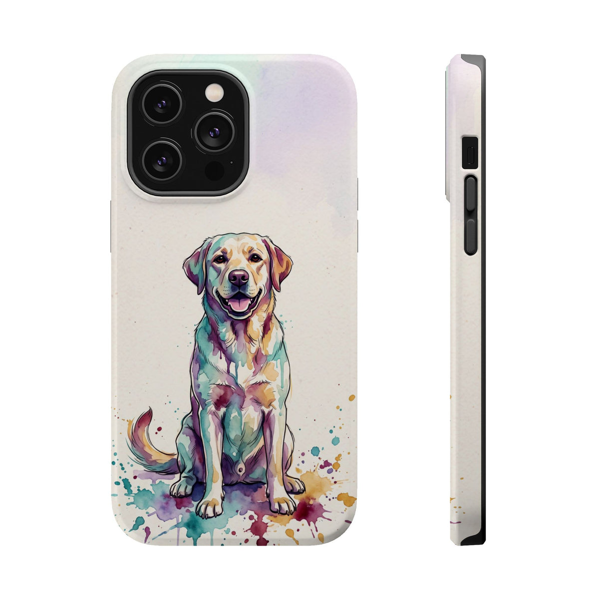 Watercolor Labrador Phone Case — Tough Magnetic Case with Wireless Charging