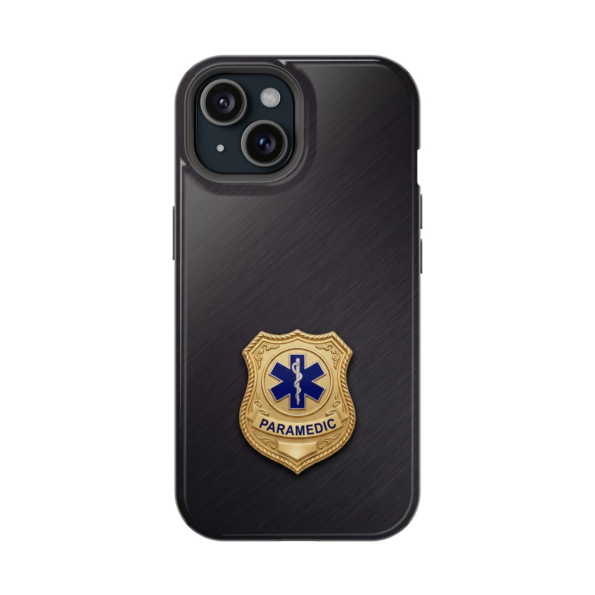 Gold Paramedic Badge Phone Case — Magnetic Wireless Charging Cover