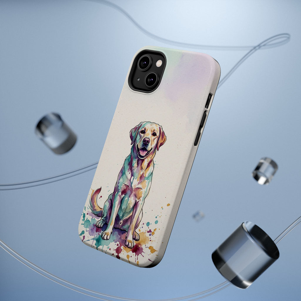 Watercolor Labrador Phone Case — Tough Magnetic Case with Wireless Charging