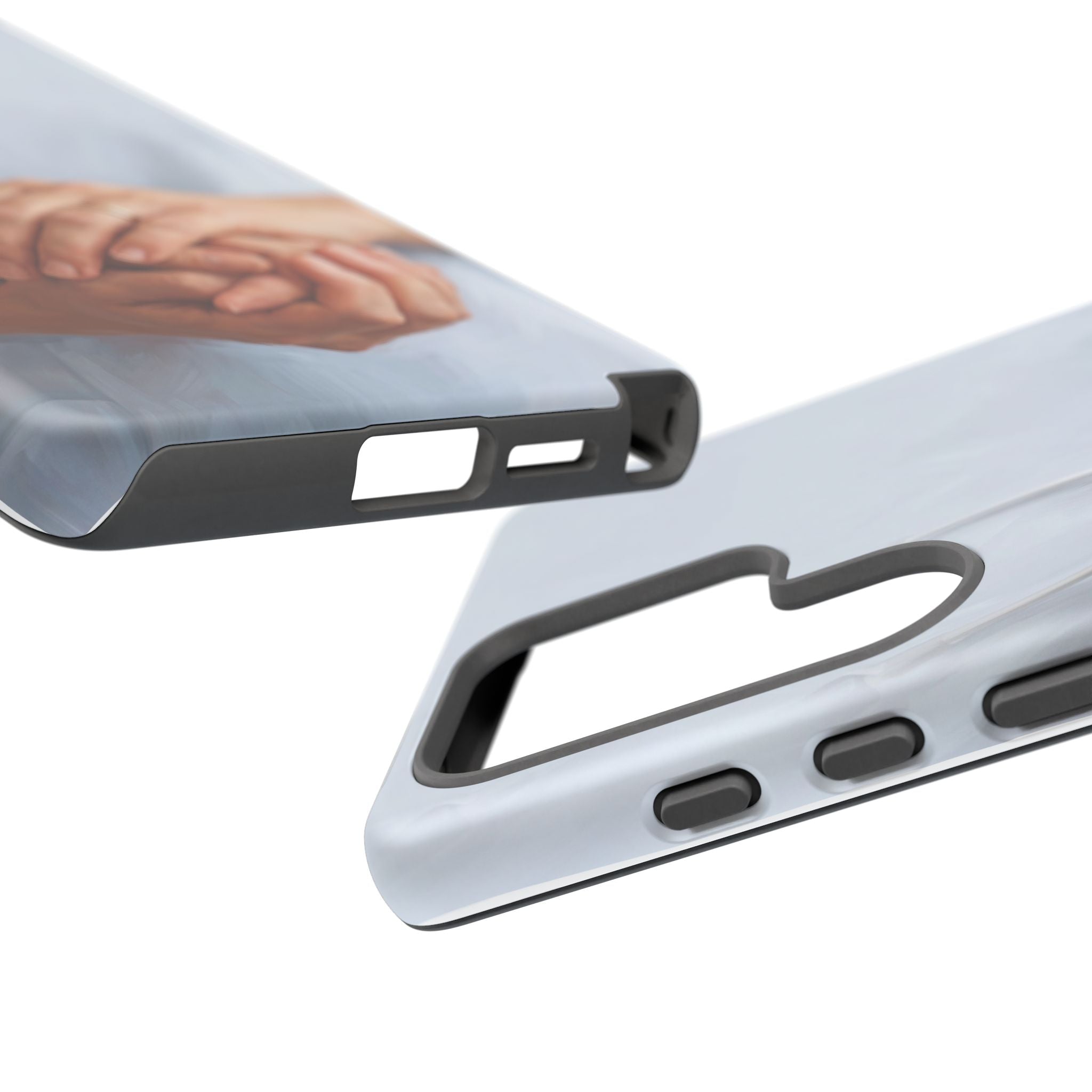 Nurse's Comforting Hands Phone Case | Caring Hands & Stethoscope Illustration | iPhone & Samsung