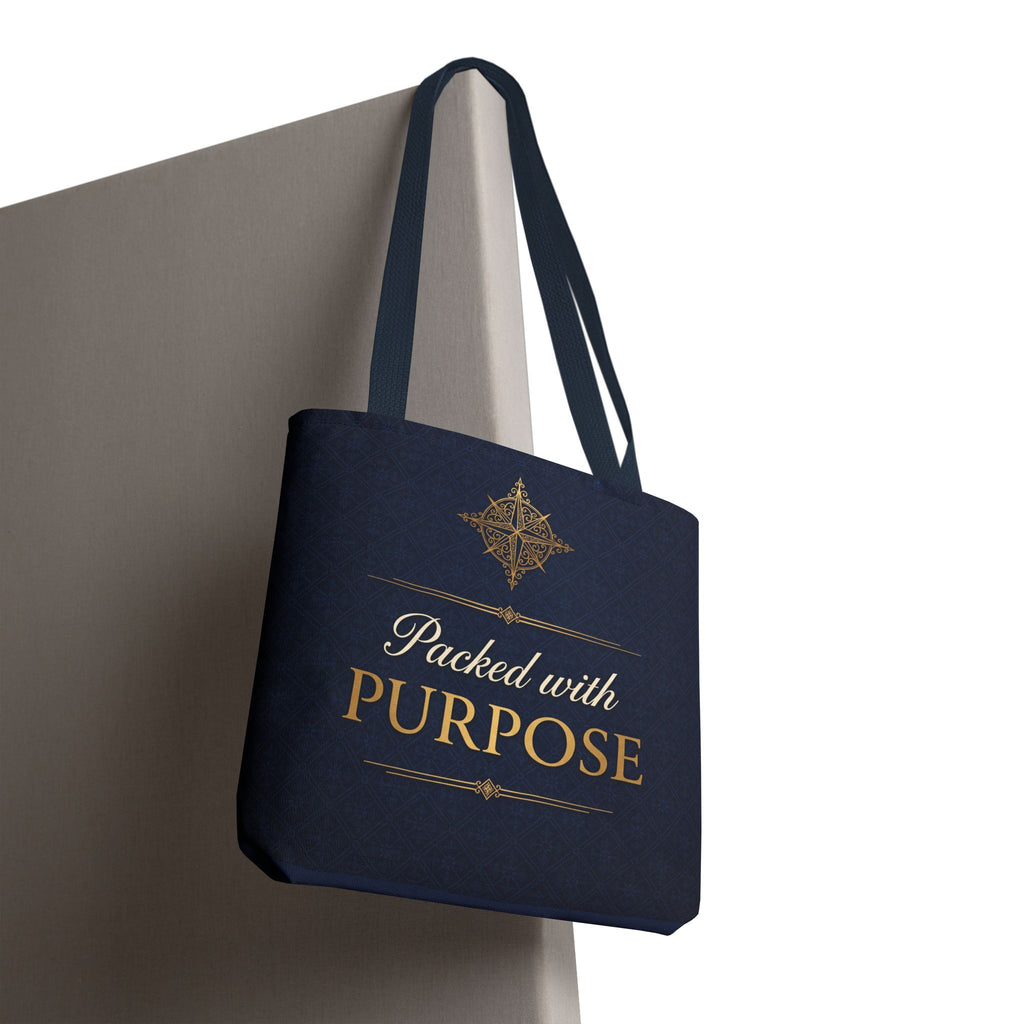 Packed with Purpose Tote | Inspirational Nurse Gift Tote Bag | Healthcare Worker Appreciation Gift | Premium Polyester Carry-All