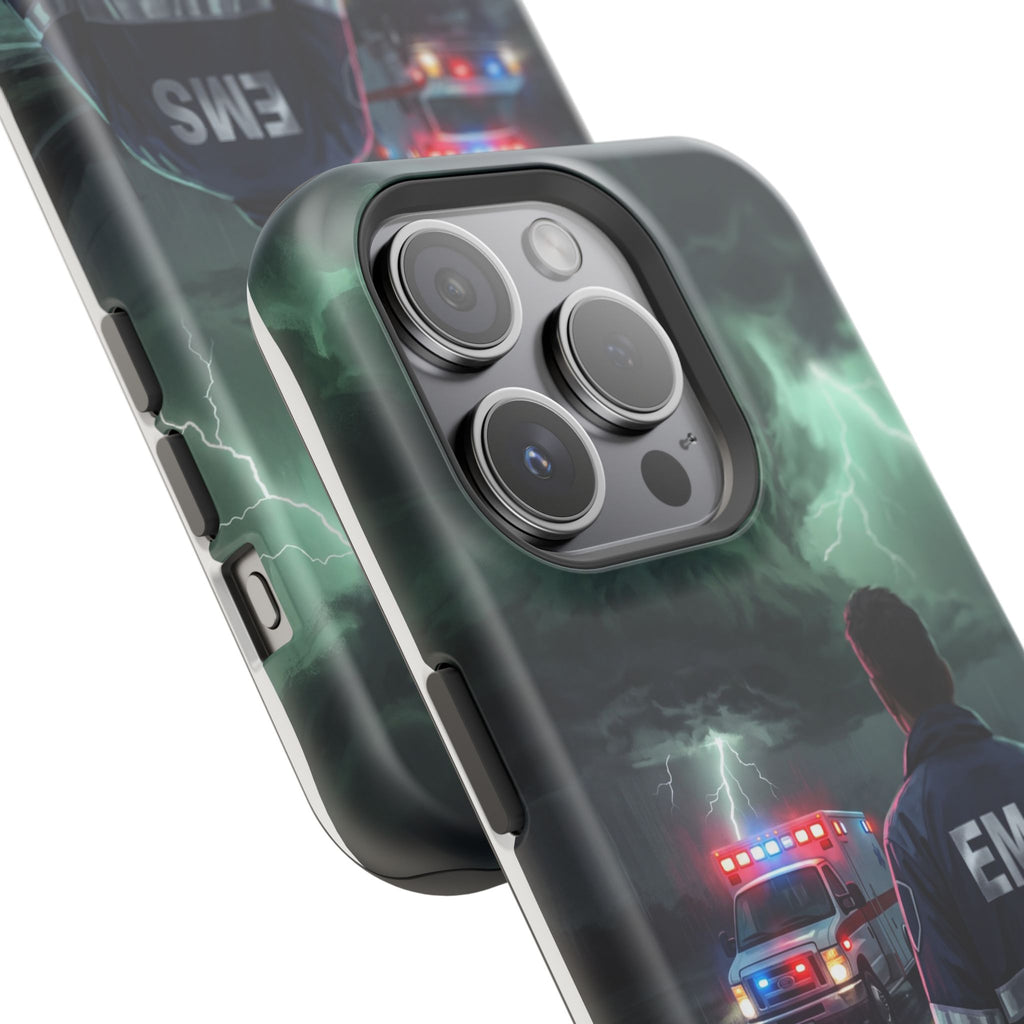 EMS Green Storm City Phone Case — Magnetic Wireless Charging Cover