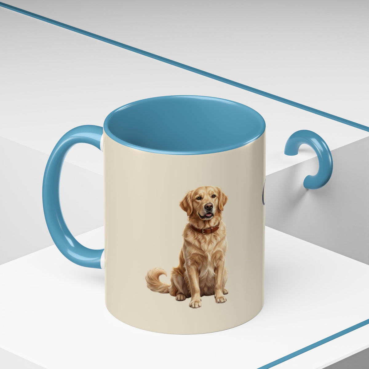 Personalized Golden Retriever Mug | Custom Name & Message Dog Mom Dad Coffee Mug