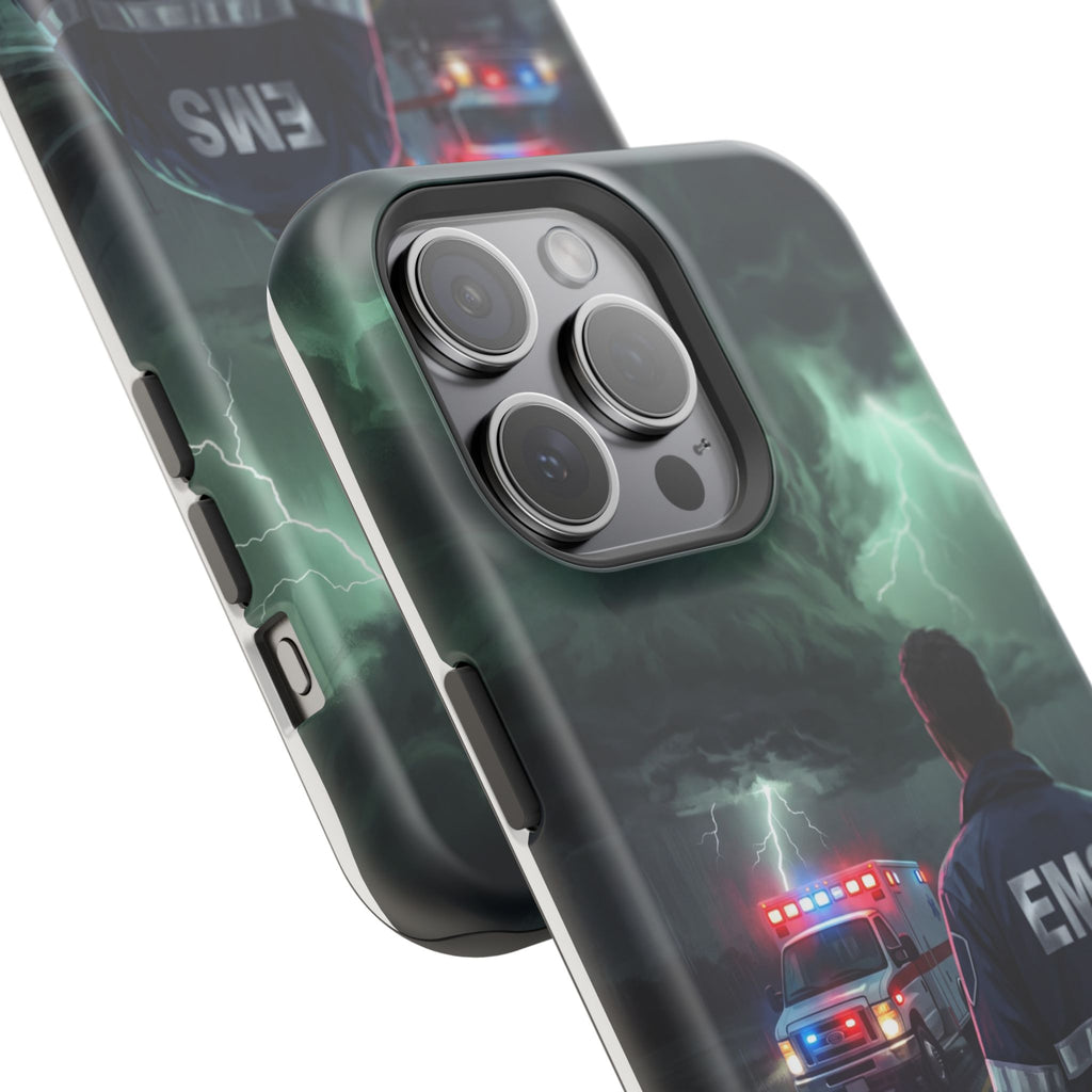 EMS Green Storm City Phone Case — Magnetic Wireless Charging Cover