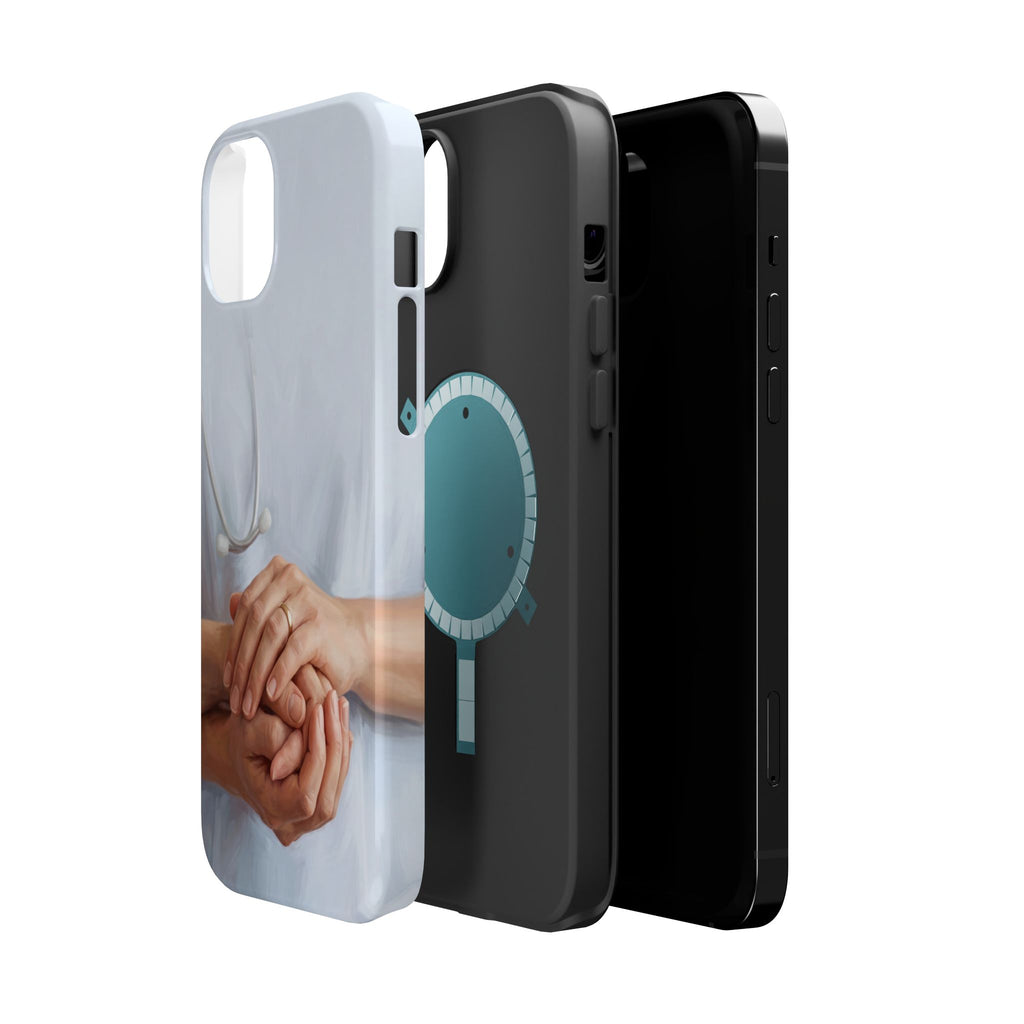 Impact-Resistant Phone Case — Caring Hands Wireless Charging Cover