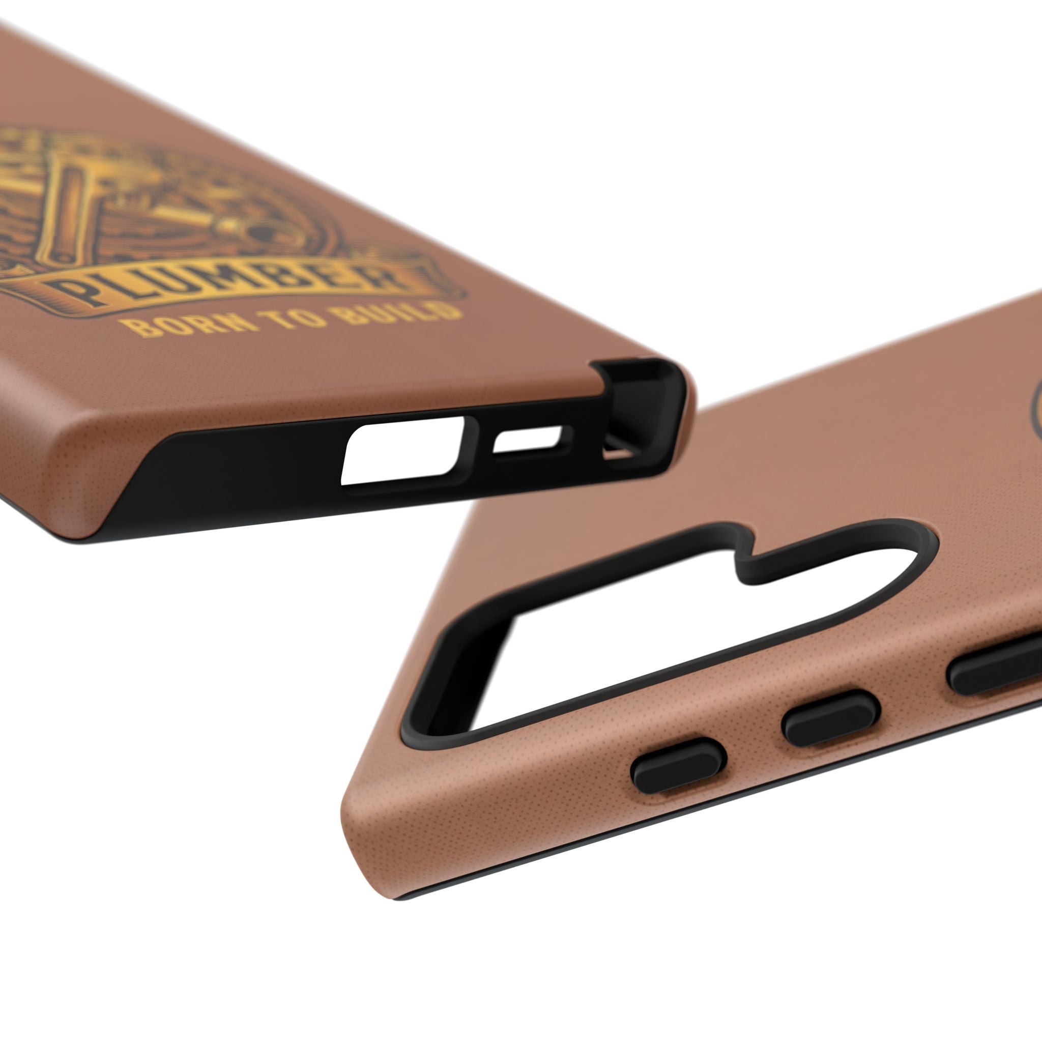 Plumber Born to Build Leather Phone Case - Samsung & iPhone Series