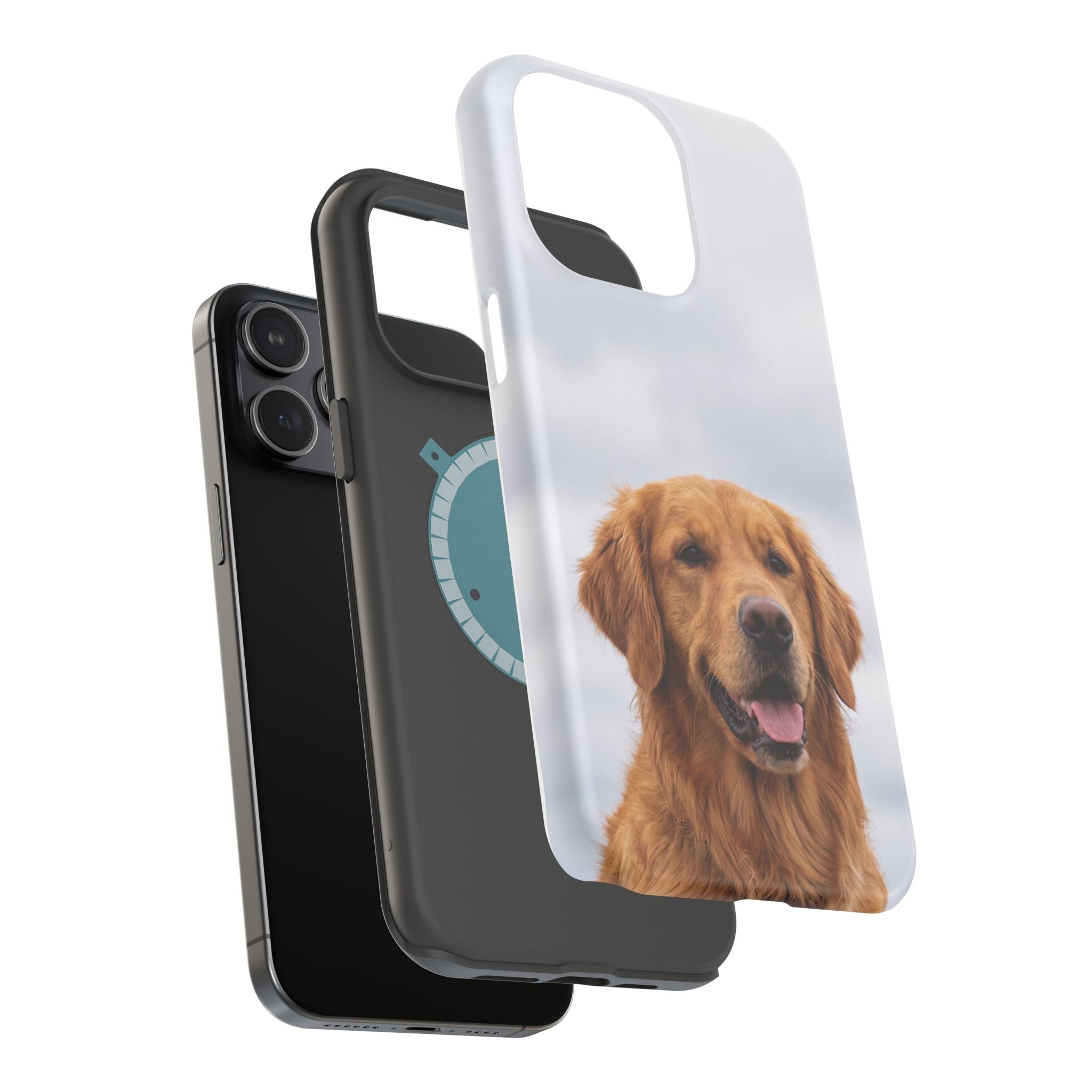 Golden Retriever Phone Case — Impact-Resistant Wireless Charging Cover