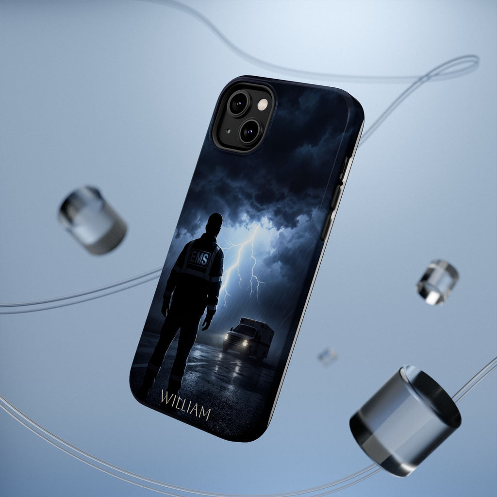 Personalized Lightning Storm EMS Phone Case — Wireless Charging Cover