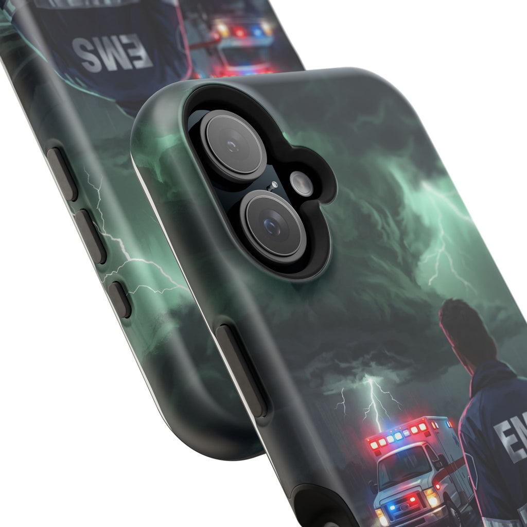 EMS Green Storm City Phone Case — Magnetic Wireless Charging Cover
