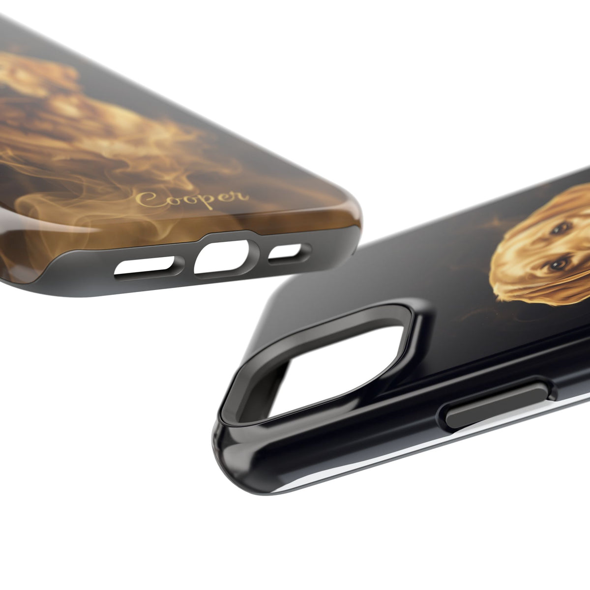 Personalized Gold Smoke Labrador Phone Case — Tough Magnetic Case with Wireless Charging