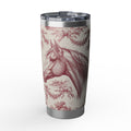 Horse Tumbler | Toile de Jouy Art — 20 oz Stainless Travel Mug