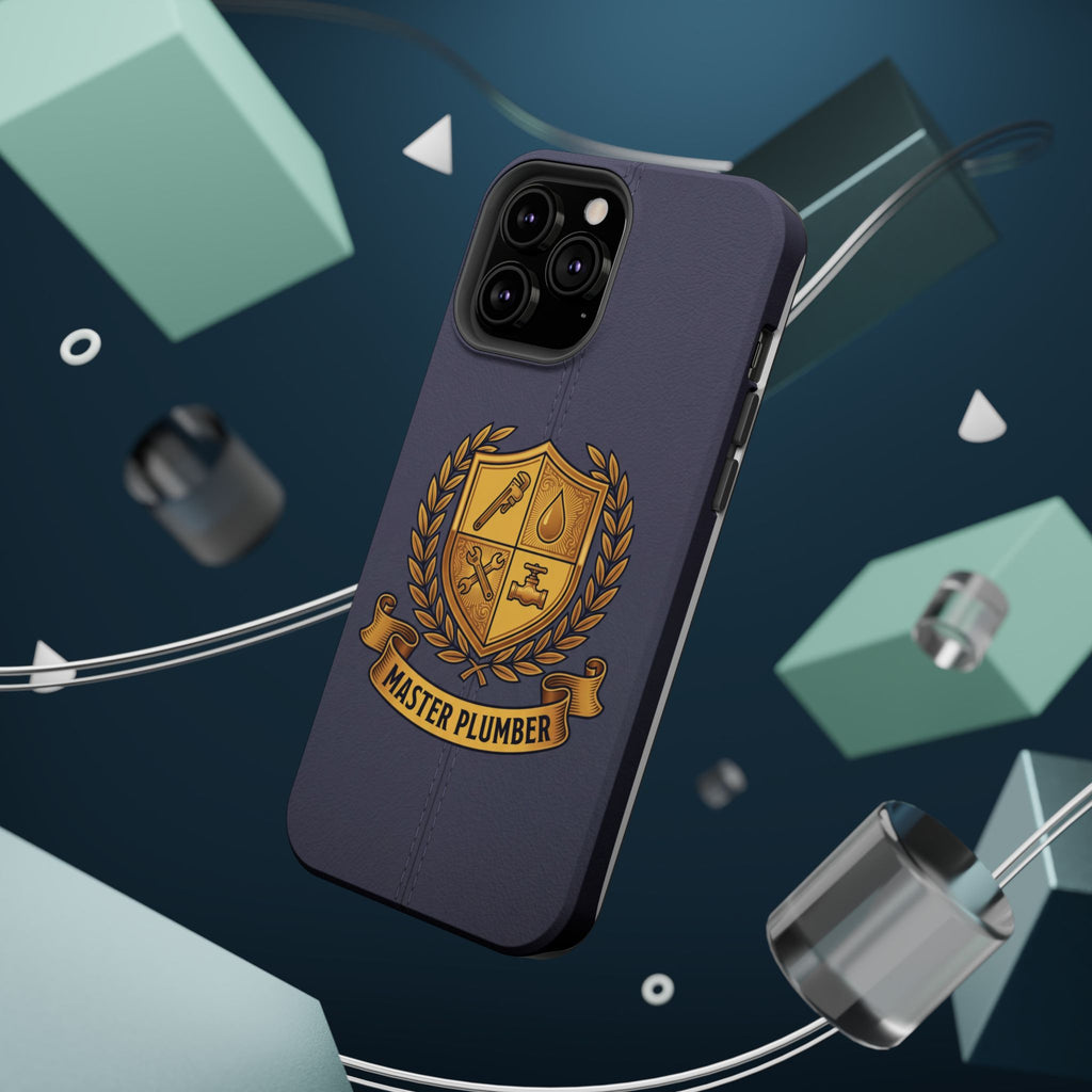 Master Plumber Crest Phone Case — Heraldic Shield Wireless Charging Cover