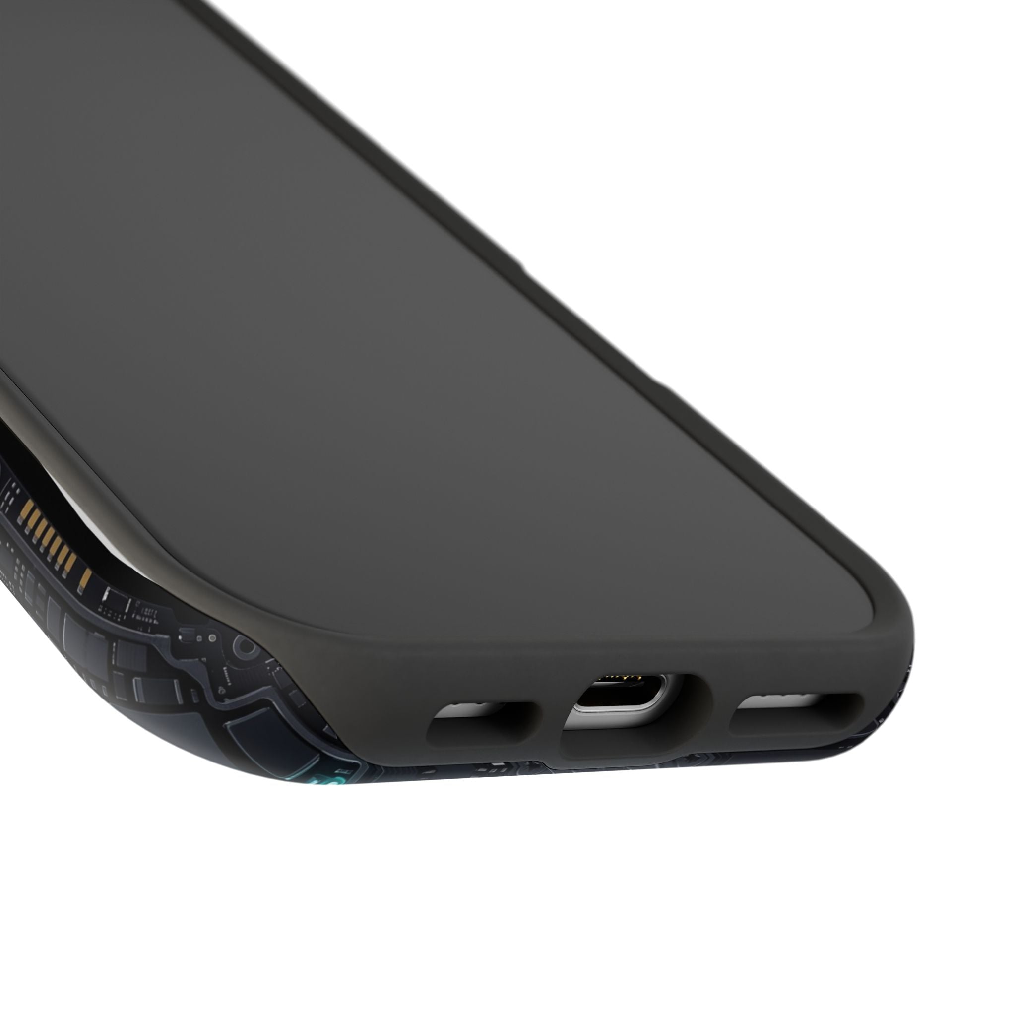 Cyan Bolt Electrician Phone Case — Electric Circuit Wireless Charging Cover